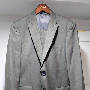 Perry Ellis Olive colored suit